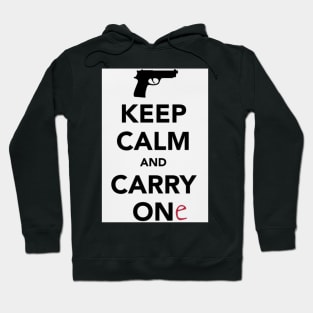 Keep clam and carry one - Glock Hoodie